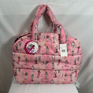 Betsey Johnson Pink Ski Girl Weekender Tote